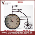 Metal bicycle table and wall clock themes